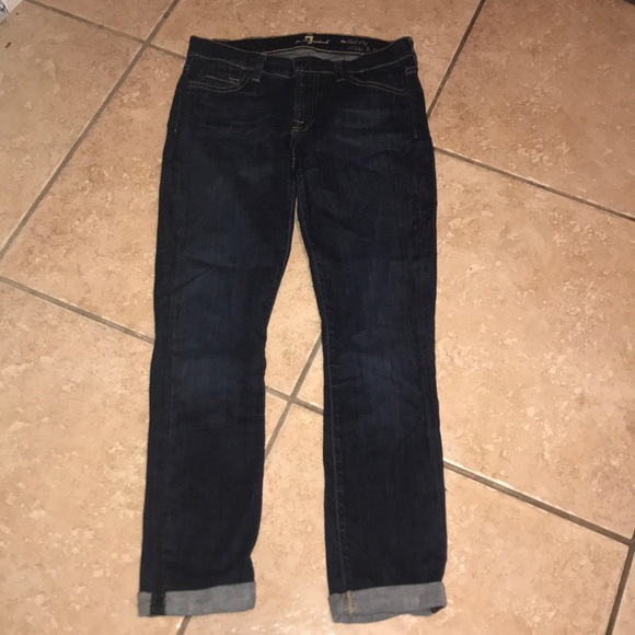 7 For All Mankind Denim - 7 For All Mankind the Skinny Crop and Roll 27